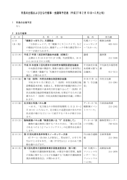 市長の出張および主な行催事・会議等予定表（平成 27 年 2 月