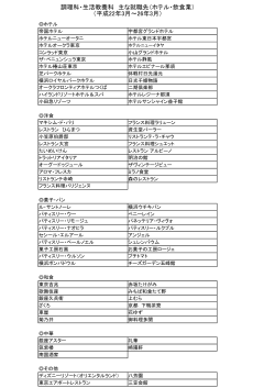 ホテル・飲食業