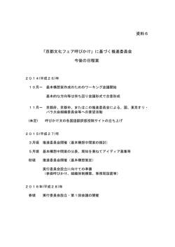 資料6今後の日程案（PDF：79KB）