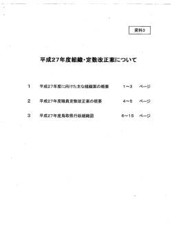 （平成27年度組織・定数改正案について）(pdf:495KB)