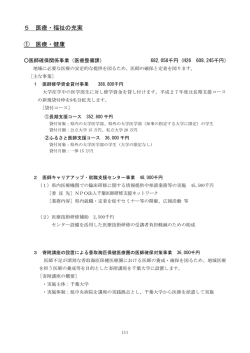 医療・福祉の充実 （PDF：304KB）