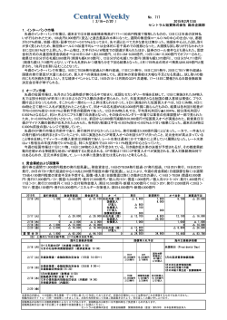 セントラル短資株式会社 総合企画部 2015年2月13日 （ 2/16～2/20