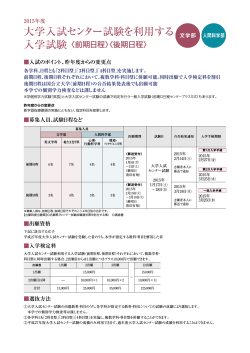 大学入試センター試験を利用する