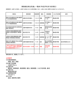 業務委託の発注見通し（0210現在）