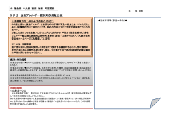 3 月分 食物アレルギー個別対応用献立表