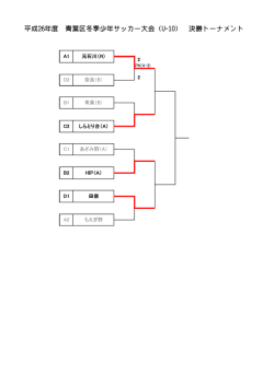 平成26年度 青葉区冬季少年サッカー大会（U