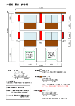 建築物の外壁色の使用割合算定方法