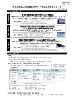 世界水準の山岳高原観光地づくり重点支援事業について（PDF：366KB）