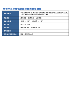 堺市中小企業協同組合振興資金融資(PDF:52KB)