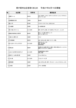 出店者一覧（PDF：94KB）