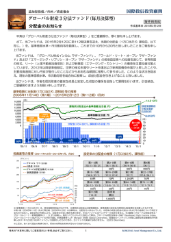 分配金のお知らせ - 国際投信投資顧問