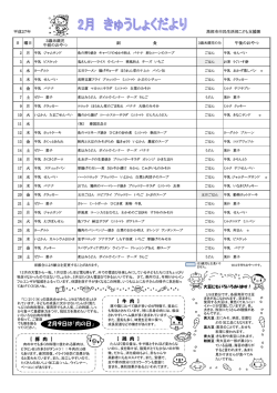 給食だより こちらをクリックして下さい！！