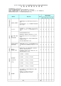 提案競技評価表