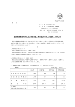 通期業績予想の修正及び特別利益・特別損失の計上に関するお知らせ