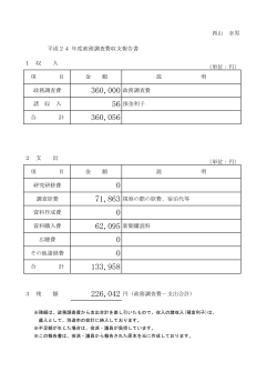 西山幸男議員平成24年度収支報告書 （PDF 72.7KB）