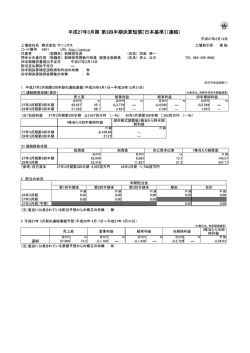 決算短信 - サニックス
