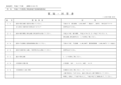 質 疑 ・ 回 答 書