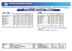 HONGKONG 混載 【名古屋 / 関西積み】