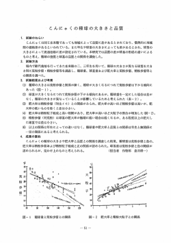 ー こんにゃ くの種球の大きさと品質