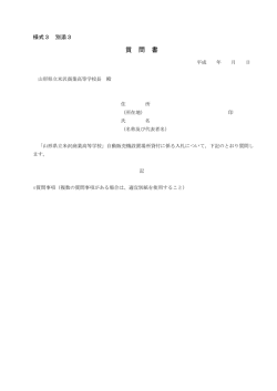 質問書（PDF 113K