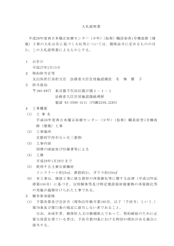 入札説明書