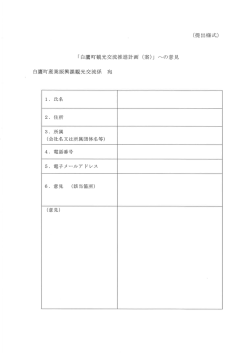 上記パブリックコメントの様式について