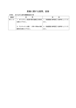 見積に関する質問、回答（H27.2.13掲載） [PDFファイル／38KB]