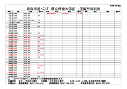 青森市営バス「 県立保健大学前 」停留所時刻表