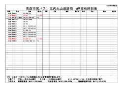 青森市営バス「 三内丸山遺跡前 」停留所時刻表