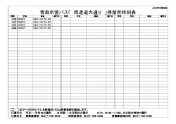 青森市営バス「 岡造道大通り 」停留所時刻表