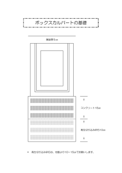 ボックスカルバートの基礎（PDF：26KB）