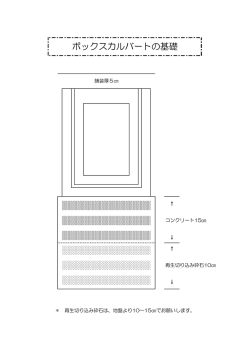 ボックスカルバートの基礎（PDF：26KB）