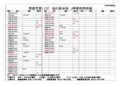 青森市営バス「 油川新井田 」停留所時刻表