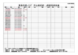 青森市営バス「 戸山高校前 」停留所時刻表