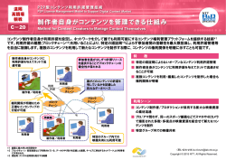 制作者自身がコンテンツを管理できる仕組み