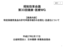 公益財団法人日本健康・栄養食品協会 提出資料（PDF形式：461KB）