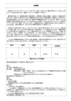 講評シート 教員採用試験