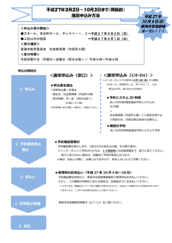 （開館前）施設申込み方法