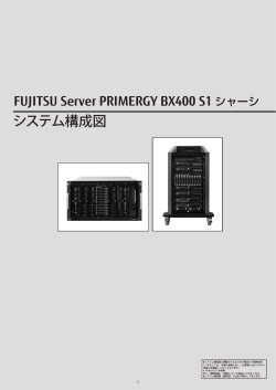 PRIMERGY BX400 S1 シャーシ システム構成図 (2015年2月