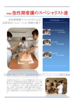 （特集）急性期看護のスペシャリスト達