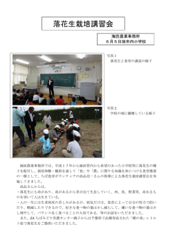 落花生栽培講習会（旭市内小学校）（PDF：461KB）