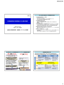 資料1_ 災害廃棄物対策関連の主な国の動き