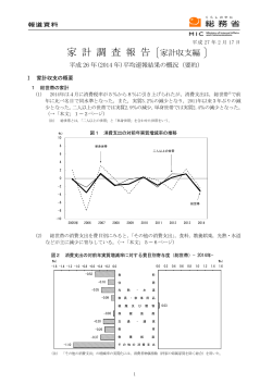 （2014年）平均速報結果の概況について（要約）（PDF：94KB）