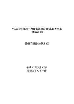 評価手順書 - 資源エネルギー庁