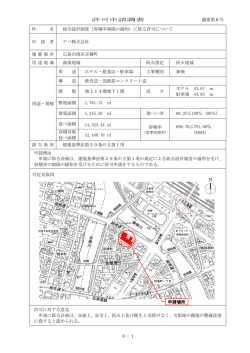 許 可 申 請 調 書 議案第 号