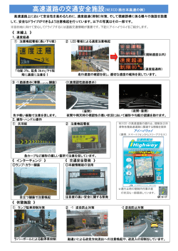 高速道路の安全施設について (PDFファイル)