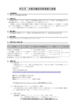 再任用・再雇用職員研修業務仕様書(PDF:202KB)
