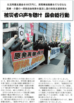 被災者の声を聴け 国会総行動