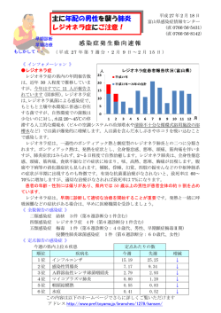 感染症発生動向速報