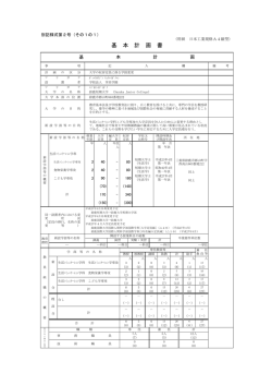 （1）基本計画書（別記様式第2号）